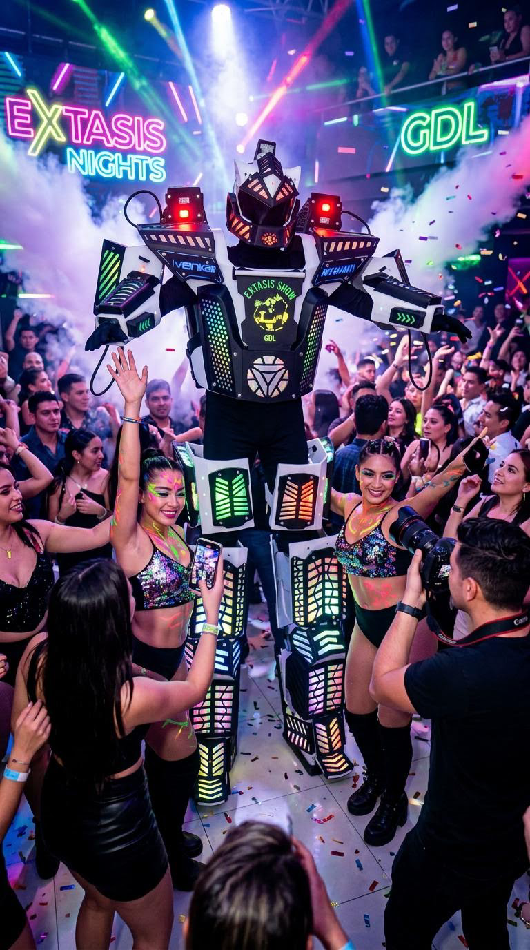 Rent Our Led Party Robot