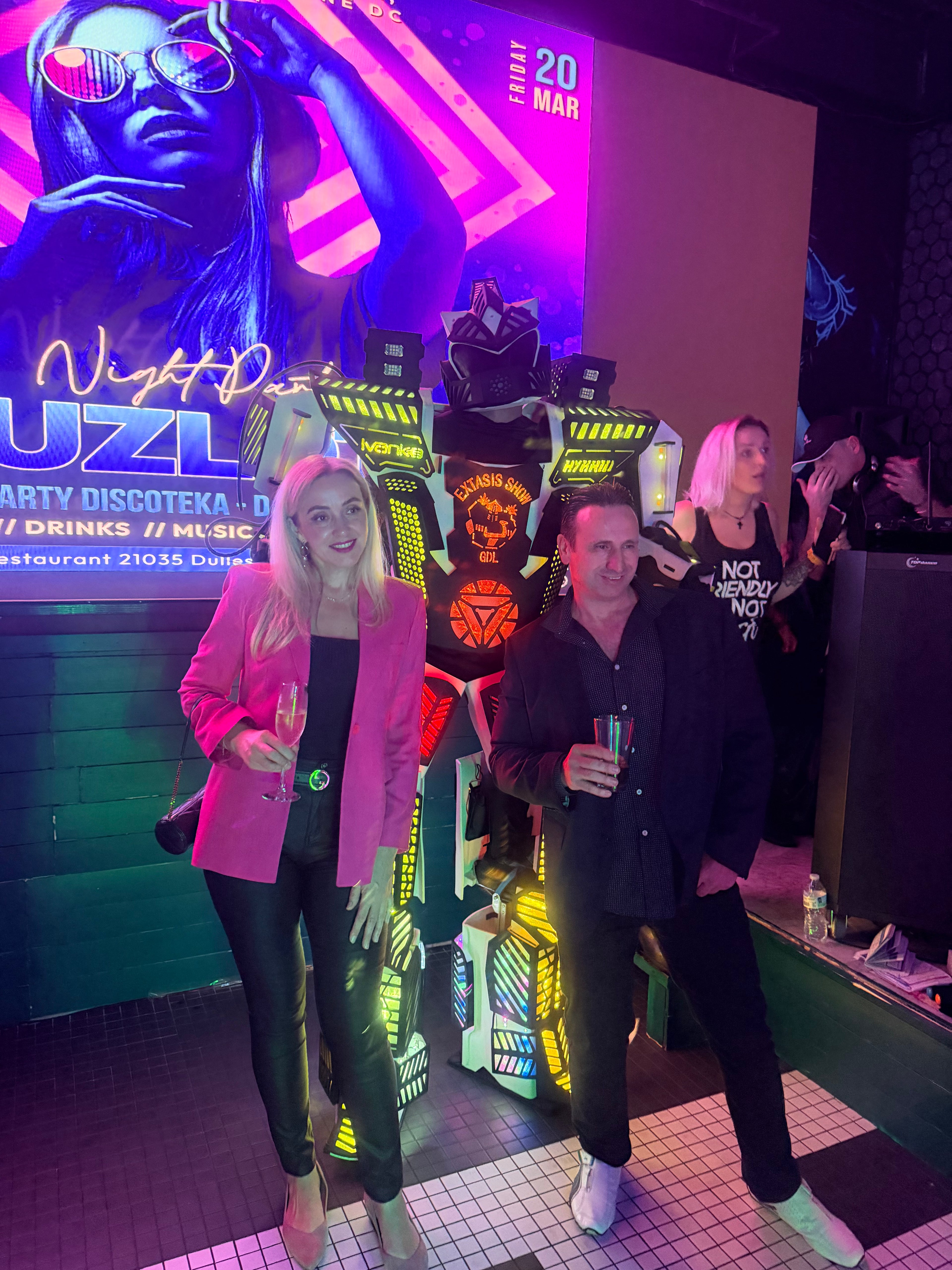 Rent Our Led Party Robot