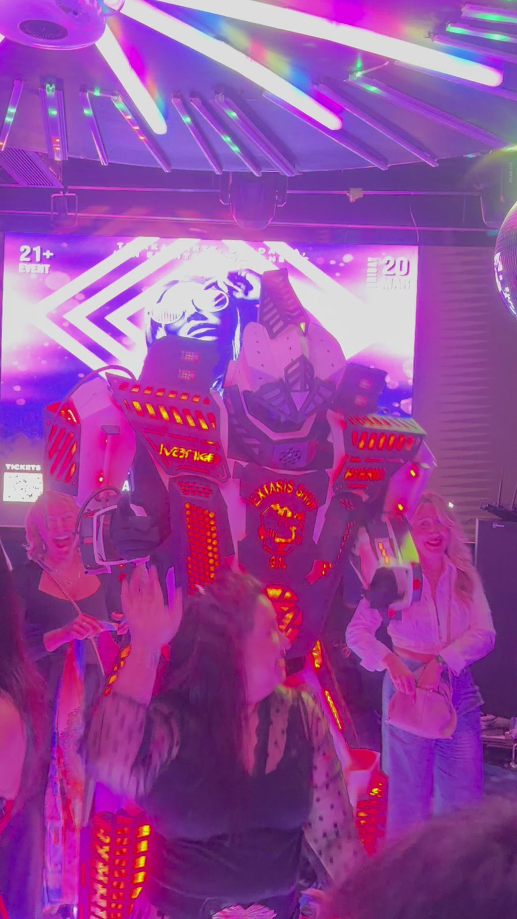Rent Our Led Party Robot