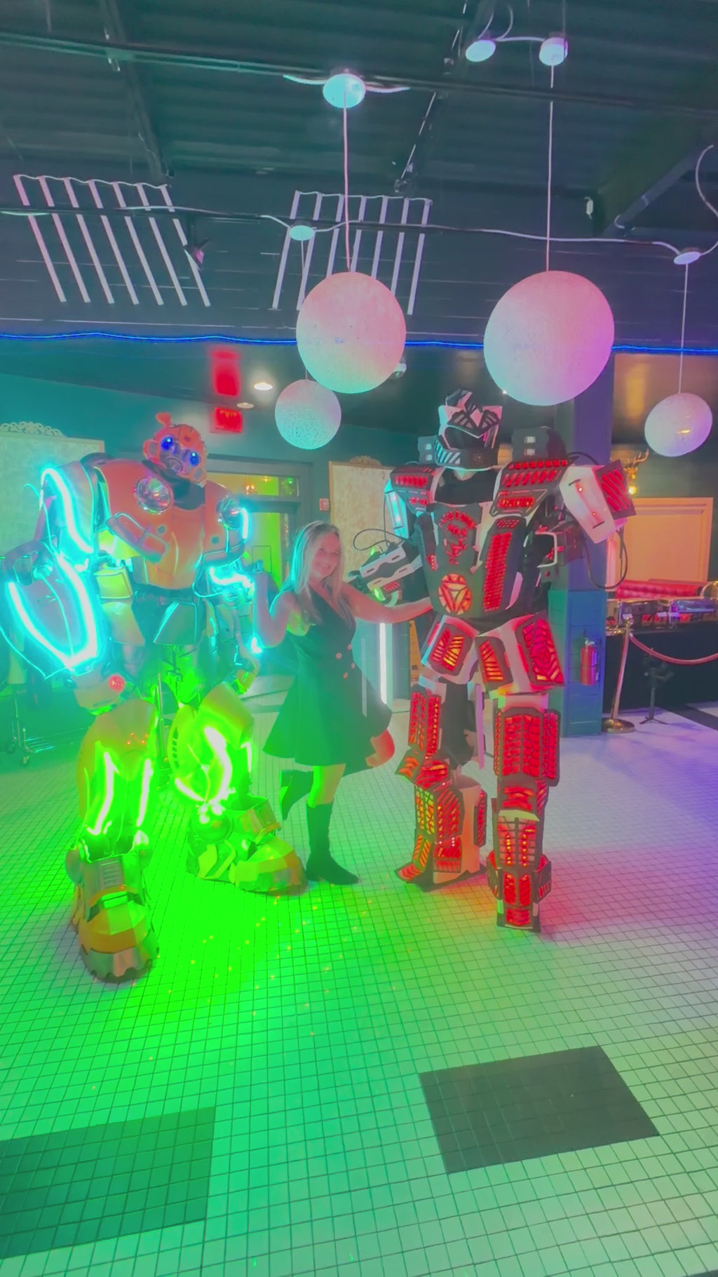Rent Our Led Party Robot