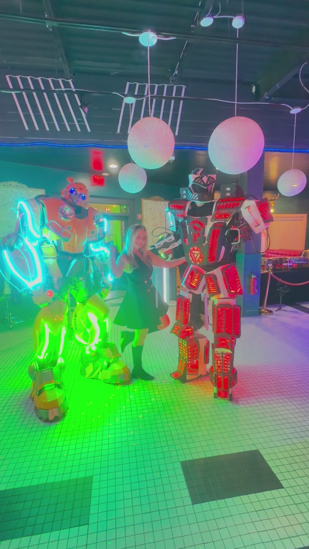 Rent Our Led Party Robot